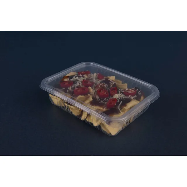 Pote Retangular 700ml G302 Cristal Pp Galvanotek - 100un