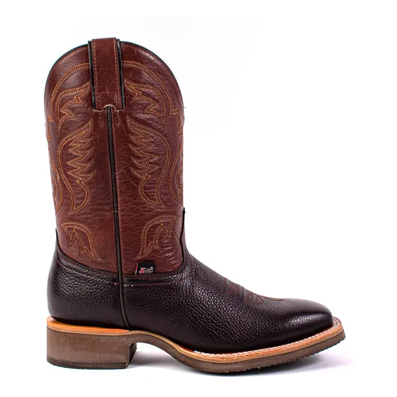 Bota Justin Vaquera Rodeo Caballero 5390 Vulcano Cherry 