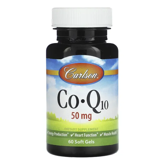 Carlson Labs Co-q-10, 50 Mg, 30 Cápsulas Blandas
