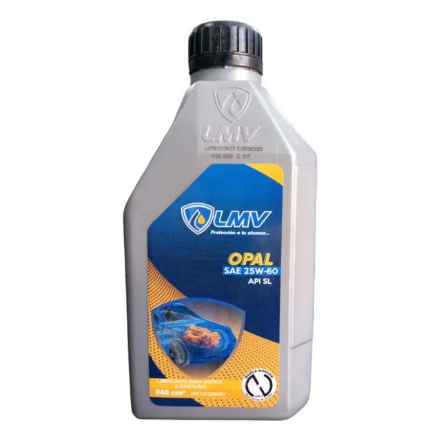 Aceite 25w60 Mineral Lmv Para Motor A Gasolina