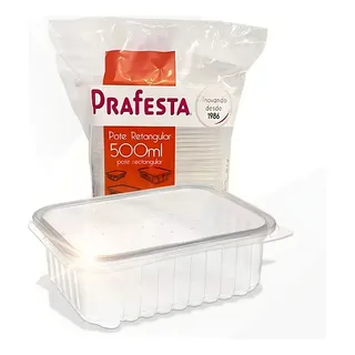 Marmita Micro-ondas Freezer 500ml Prafesta Com 24 Un. Pote Fitness Marmita Micro-ondas Freezer 500ml Prafesta Com 24 Un. Pote Fitness