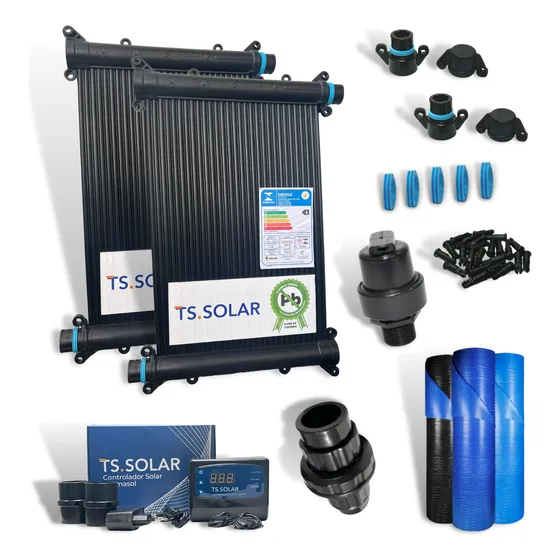 Kit Aquecedor Solar Piscina Completo C/ Capa 9m 12000 Litros