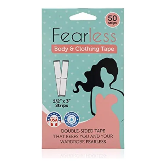 Cinta Doble Cara Fearless Tape - 50 Unidades, Transparente
