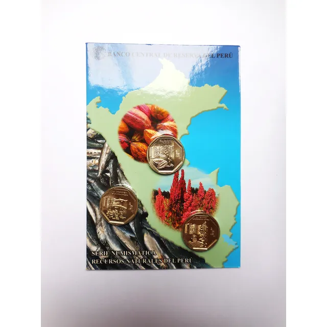 Moneda Blister Recursos Naturales Anchoveta Cacao Quinua2013