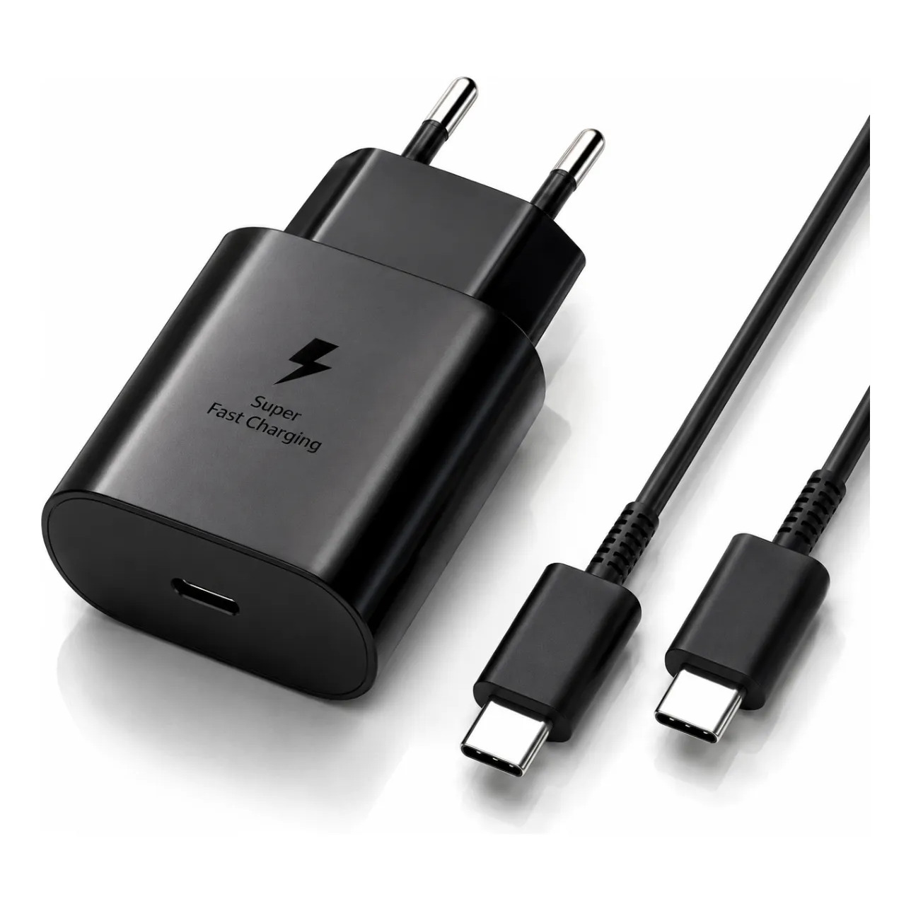 Carregador Turbo Usb-c Para Samsung Galaxy A15 A34 S23 S24 Preto Carregador Turbo Usb-c Para Samsung Galaxy A15 A34 S23 S24 Preto