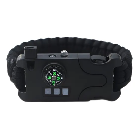 Pulsera Paracord Supervivencia Luz Láser Led Ultraviolet Xto