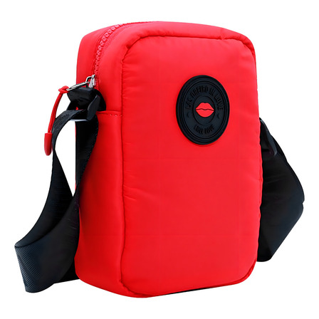 Morral Las Oreiro Bandolera Urbana Acolchada Celular Llaves Color Rojo Correa De Hombro Negro Diseño De La Tela Liso Morral Las Oreiro Bandolera Urbana Acolchada Celular Llaves Color Rojo Correa De Hombro Negro Diseño De La Tela Liso