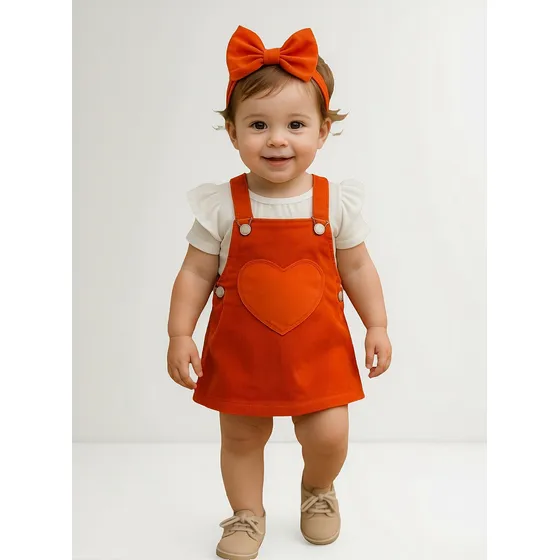 Trio Vestido+remera+vincha Nena