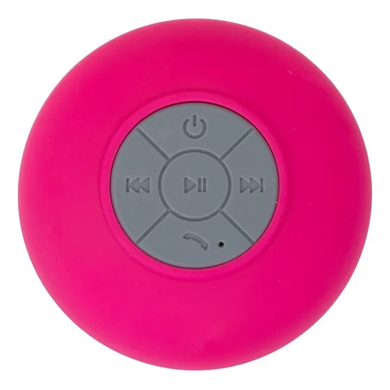 Caixa De Som Bluetooth A Prova Dagua Banho Chuveiro Piscina Cor Rosa-escuro