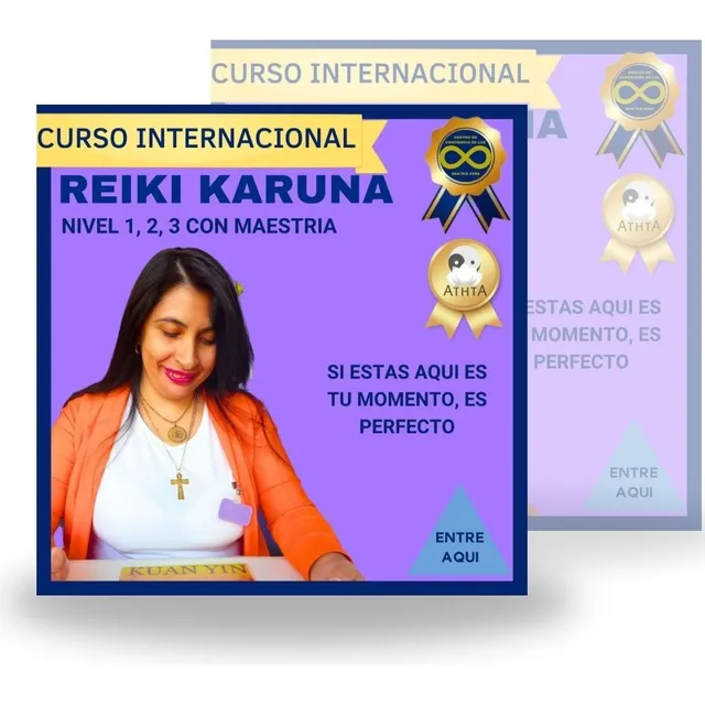 Reiki Karuna Nivel 1, 2, 3 Con Maestria (curso Holistico)