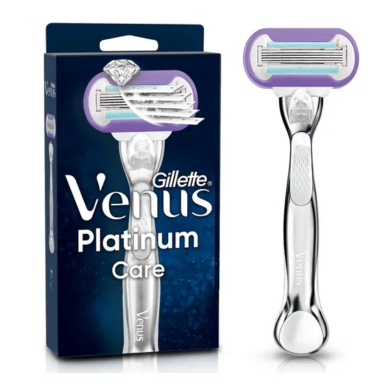Máquina de Afeitar Gillette Venus Platinum Care 1 Mango + 1 Cartucho
