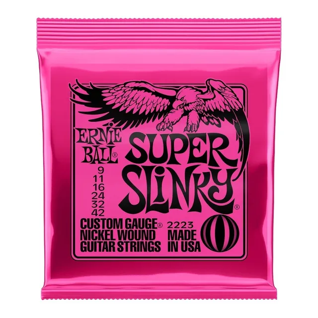 Cuerdas Ernie Ball Guitarra Eléctrica 9-42 Super Slinky 2223