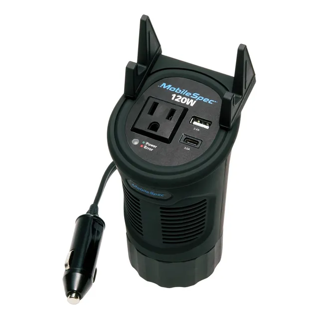Inversor De Corriente 120w Para Auto  Mobile Spec