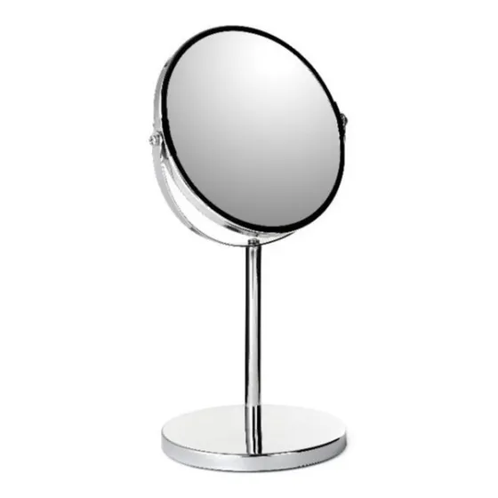 Espejo Baño Lujo De Aumento Tatay Con Base 17cm Acero Inox