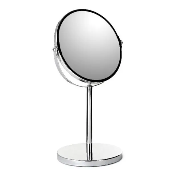 Espejo Baño Lujo De Aumento Tatay Con Base 17cm Acero Inox