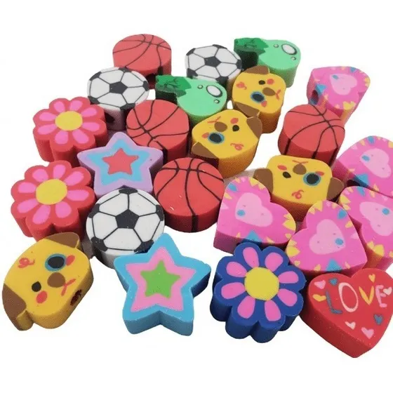 Borrador De Figuras, Frutas, Corazones, *30 Unidades 