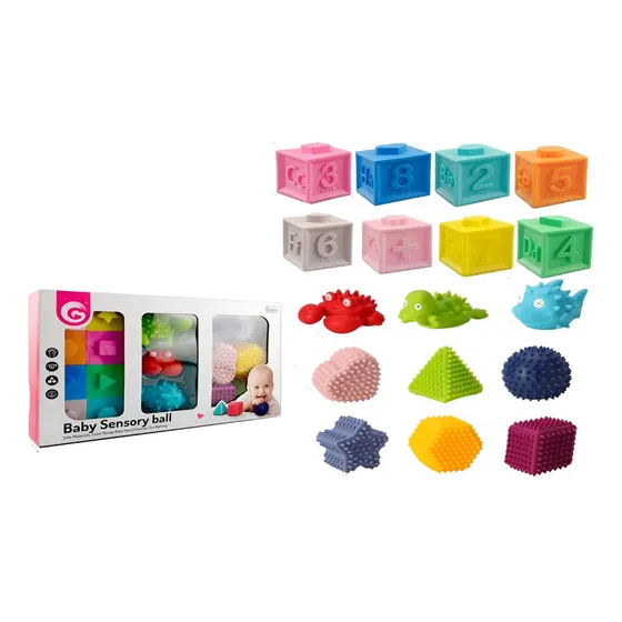 Juego Bolas Sensoriales 17 Pcs