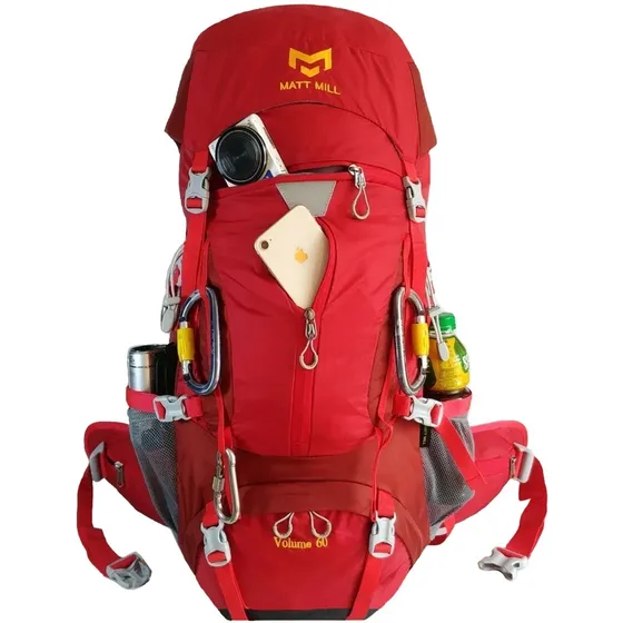 Mochila Impermeable 60 Campera Camping Turismo Selva Montaña