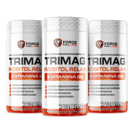 3x Tri Magnésio 3x1 Malato Taurato Bisglicinato 730mg 360 Cp 3x Tri Magnésio 3x1 Malato Taurato Bisglicinato 730mg 360 Cp