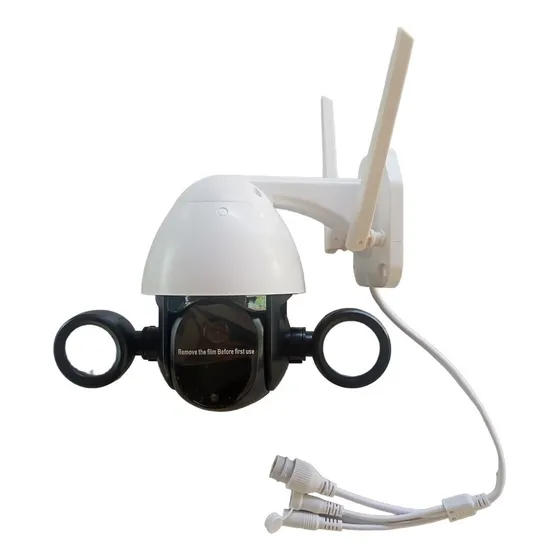 Camara Wifi Inalambrica Ptz Hd 3mp Con Audio Exterior Focos