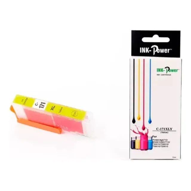 Tinta C-171xly Amarillo Compatible Con Pixma Mg5710 Mg6810