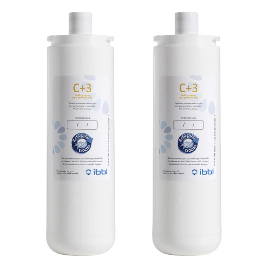 Kit 2 Refil Ibbl C+3 Purificador De Água Immaginare Fr600 Kit 2 Refil Ibbl C+3 Purificador De Água Immaginare Fr600