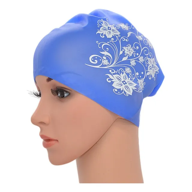 Medifier Mujer Señora Piscina Agua Elastico Silicona Gorro