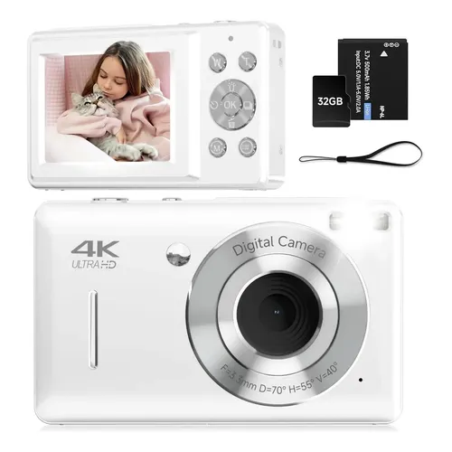 Cámara Digital Para Niños Andoer - 1080P, 40MP, Pantalla IPS 2.4, Lente Giratoria 180°, Incluye Trípode Y Tarjeta 32GB, Color Rosa, Regalo Ideal De 3 A 12 Años Androer Cámara Niños Pantalla 2.4 Cámara Digital Para Niños Andoer - 1080P, 40MP, Pantalla IPS 2.4, Lente Giratoria 180°, Incluye Trípode Y Tarjeta 32GB, Color Rosa, Regalo Ideal De 3 A 12 Años Androer Cámara Niños Pantalla 2.4