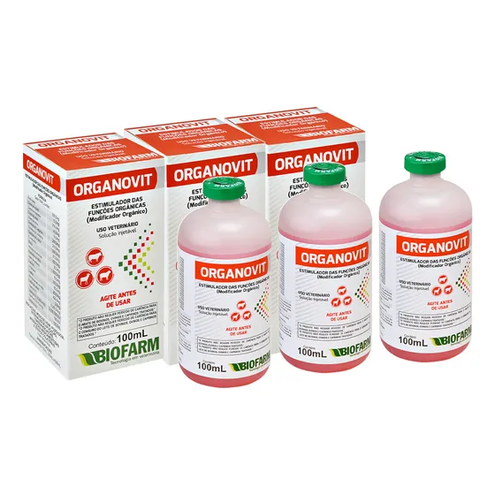 Kit 3und Organovit Estimulador E Modificador Orgânico 100ml