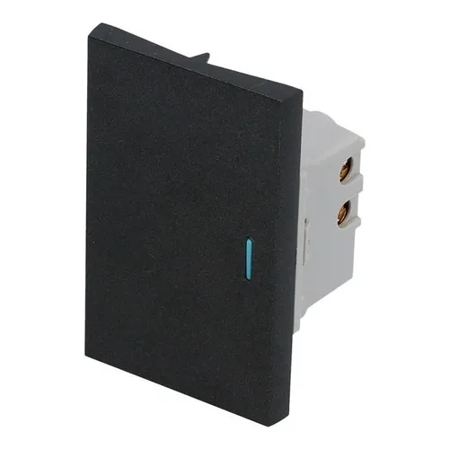 Apagador Negro 1/1 Con Tornillos 40000 Ciclos P607n Surtek