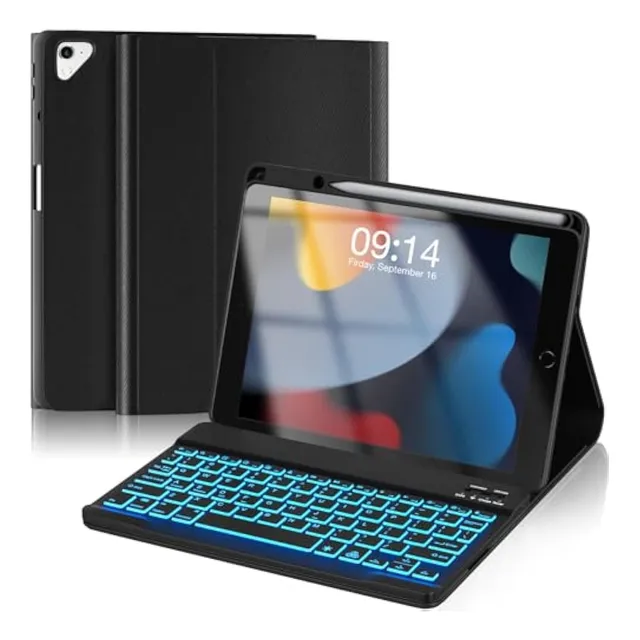 Funda Para Teclado Para iPad De 10.2 Pulgadas, 9ª,