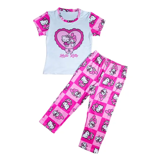 Pijamas Niña Piel De Durazno Pantalon