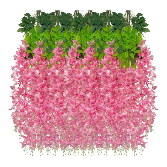 Jardin Vertical Flores Glicina Artificial Px12 - Sheshu Home