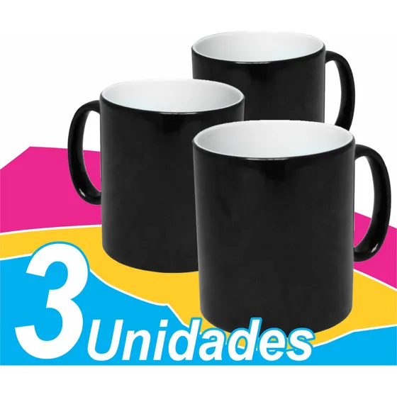 Taza Magica Negra Sublimación O Sublimar Color Cambiante