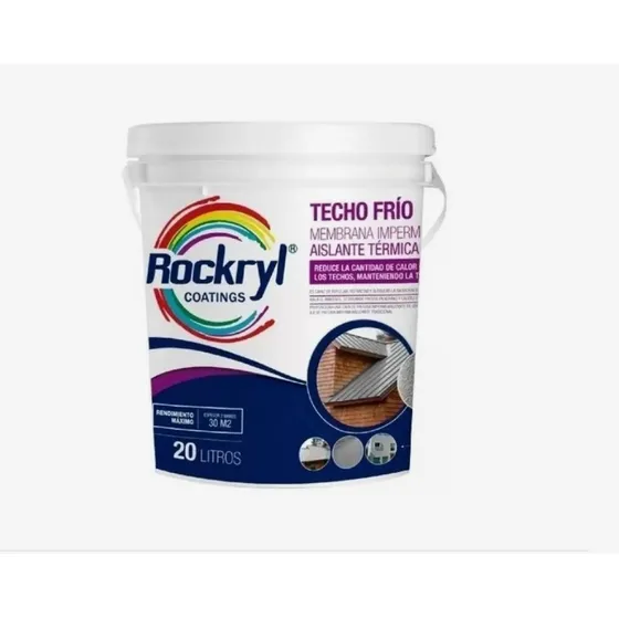 Pintura Para Container Aislante Termica Chapa  20 L Rockryl