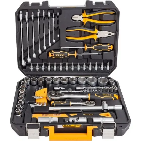 Kit Set De 77 Herramientas Combinadas Ingco Valija Plastica