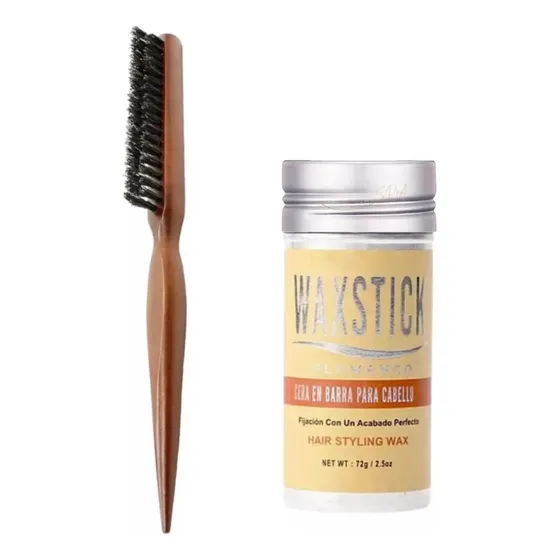 Cera En Barra Para Cabello + Cepillo Pulidor