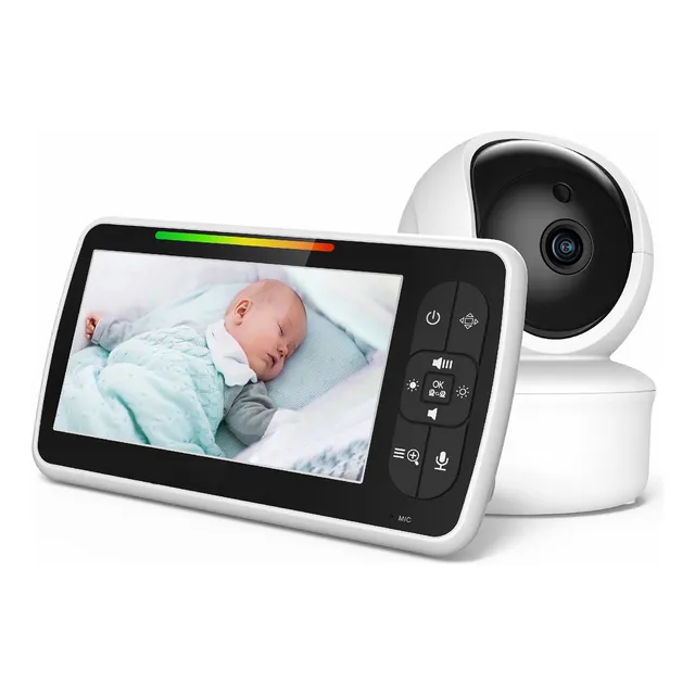 Monitor De Bebé Hd De 5 Pulgadas Cámara De Vigilancia For