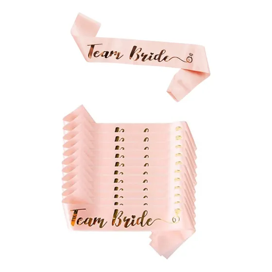 Set 12 Bandas Team Bride Despedidas Bodas Matrimonio
