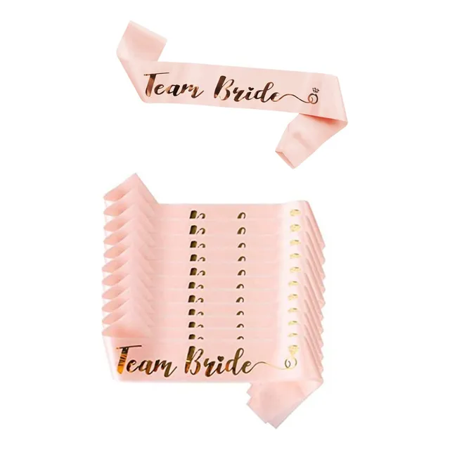 Set 12 Bandas Team Bride Despedidas Bodas Matrimonio