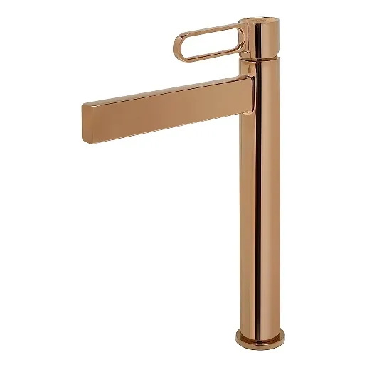 Monomando Griferia Lavamanos Prestige Alto Rose Gold Fp