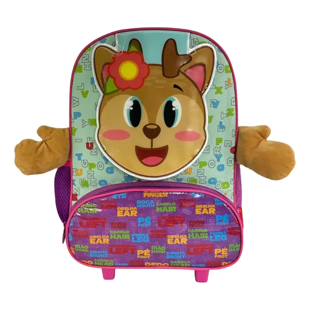 Mochila Bolsa Infantil Com Rodinhas 13 Litros