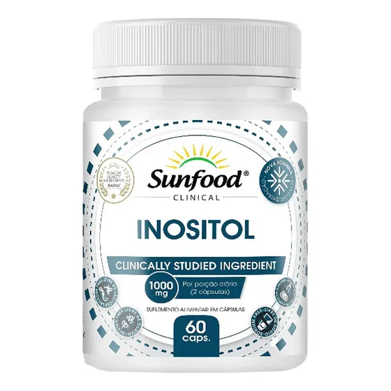 Inositol Sunfood 1000mg Por Dosis (60 Cápsulas)