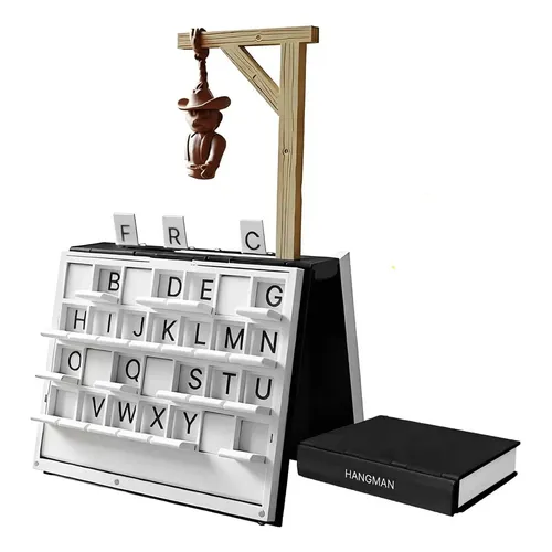 Juego De Mesa El Ahorcado Portátil Impreso En 3D - Libro De Adivinanzas Y Vocabulario Para Adultos Y Niños, Juego De Mesa Magnético Para Viajes, Regalo Para Noches De Juegos En Familia