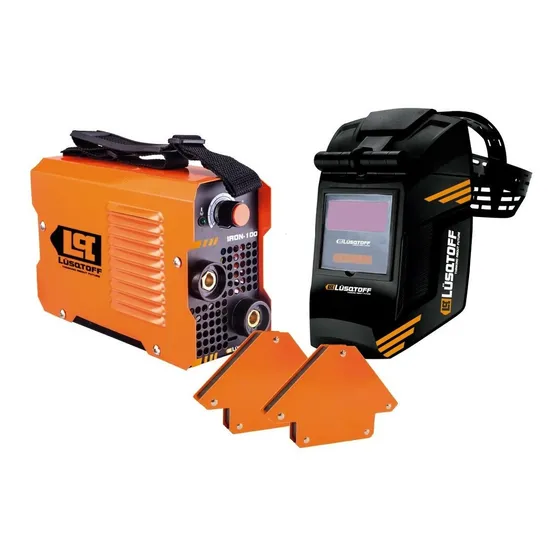 Soldadora inverter Lüsqtoff Inverter Megairon-100 color naranja y negro 220V