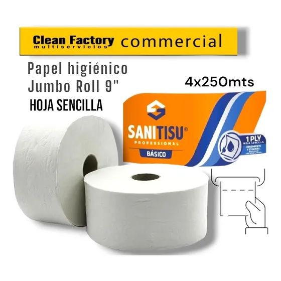 Papel Higiénico Sanitisu Solo Caracas 1 Pack 250m Simple