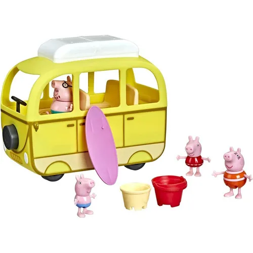 Juguete Set Peppa Pig Y Su Familia En La Playa F3632 Febo Color Amarillo