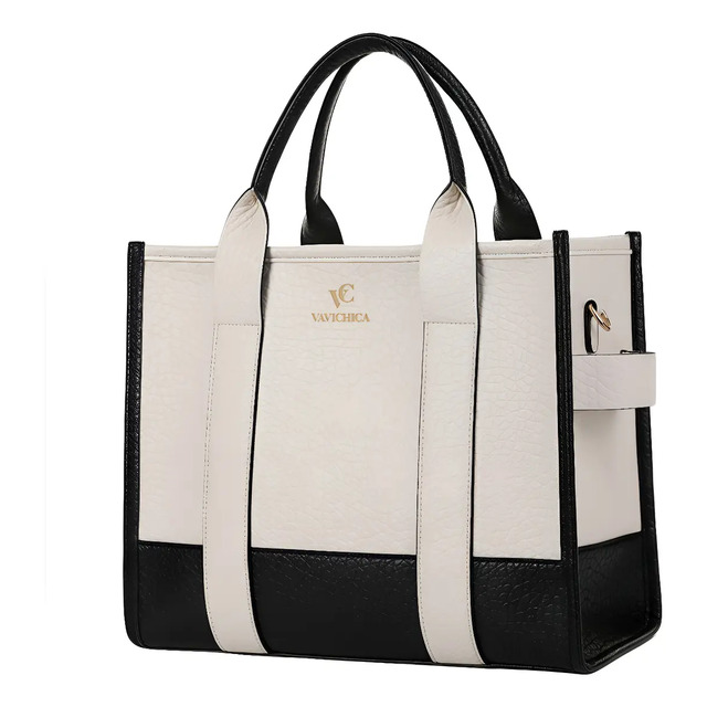 Bolsa Feminina Vavichica Transversal Feminina Grande Couro Acambamento Dos Ferragens Níque...