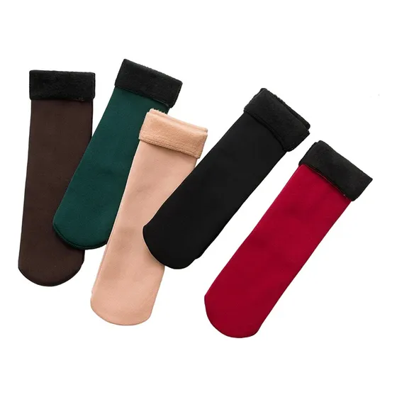 12 Pares De Calcetines Termico Mujer Polar Invisible Colores