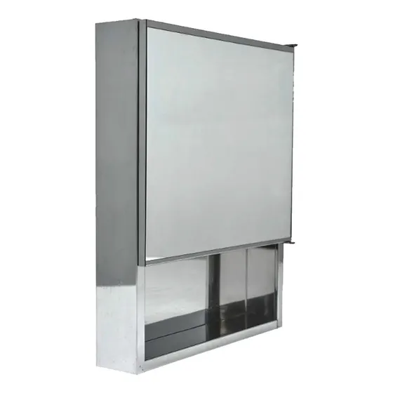 Dhinox Botiquín De Acero Inoxidable 40x50x8 Cm Hd2 Color Plateado